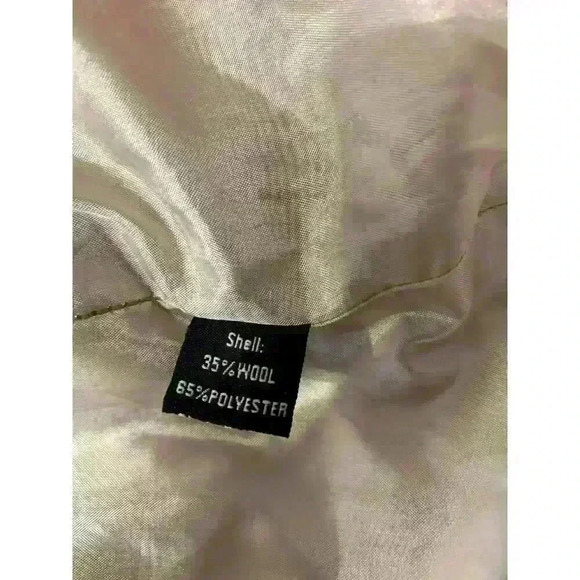 Anthropology Fumblin Foe Wool Camel Military Style Coat Juniors Large - Picture 5 of 9